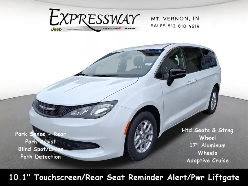 2026 Chrysler Voyager LX in Bright White Clear-Coat Exterior Paint — front three-quarter view