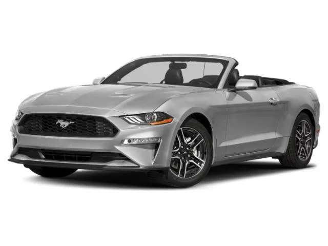 2020 Ford Mustang EcoBoost Premium in White — front three-quarter view