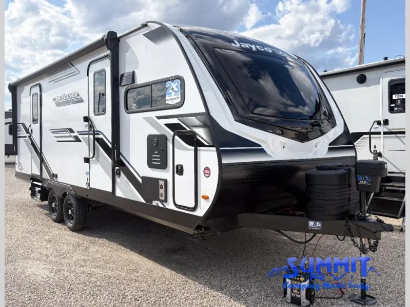 2026 Jayco Jay Feather 24FK — front three-quarter view