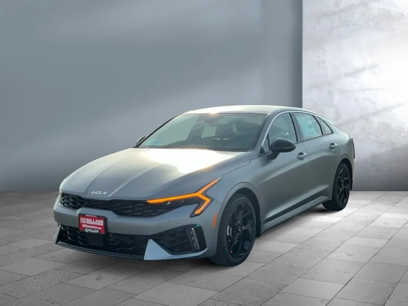 2026 Kia K5 — front three-quarter view