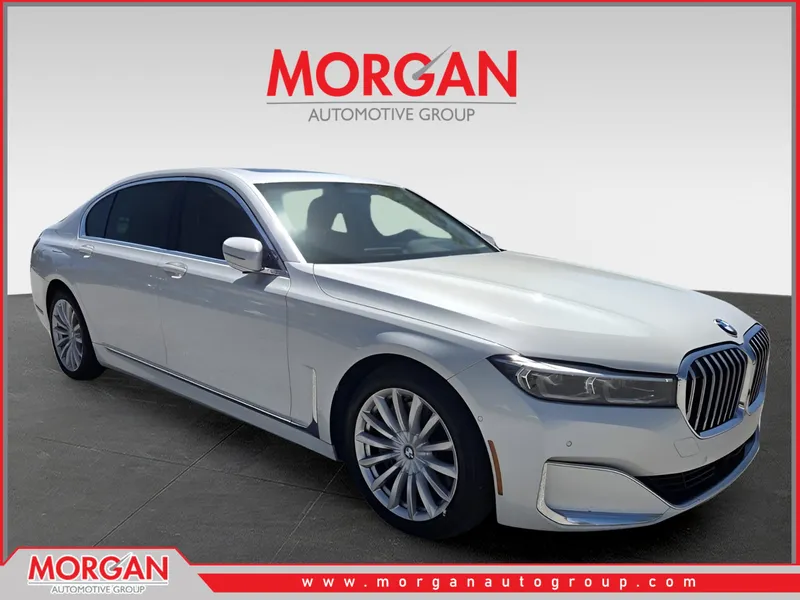 2020 BMW 7 Series 745e xDrive iPerformance in White — front three-quarter view