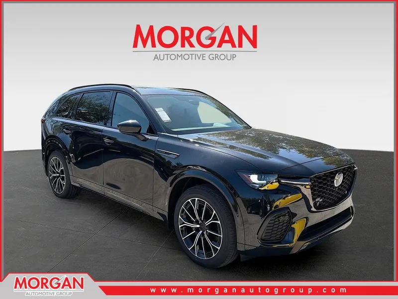 2026 Mazda CX-70 3.3 Turbo S Premium in Black — front three-quarter view