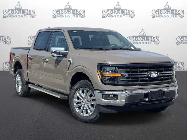 2026 Ford F-150 XLT in Gray — front three-quarter view