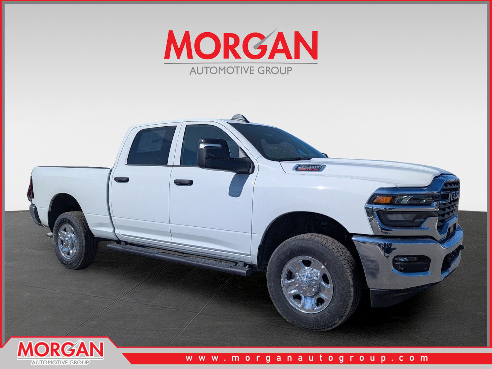 2026 Ram 2500 Tradesman in White — front three-quarter view