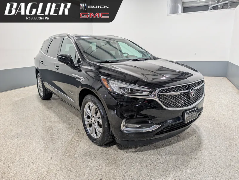 2020 Buick Enclave Avenir in Ebony Twilight Metallic — front three-quarter view
