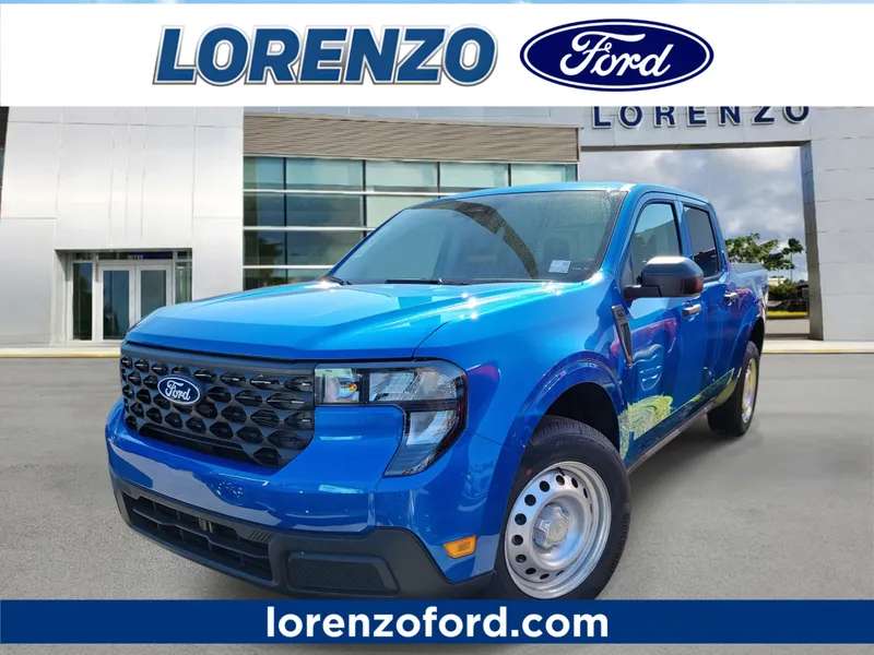 2026 Ford Maverick XL in Velocity Blue — front three-quarter view