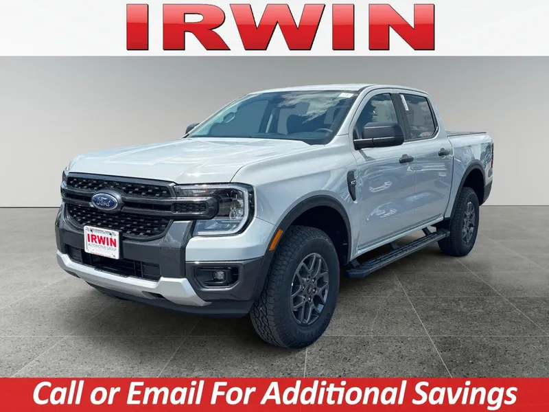 2026 Ford Ranger XLT in Gray — front three-quarter view