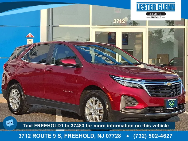 2024 Chevrolet Equinox LT in Radiant Red Tintcoat — front three-quarter view