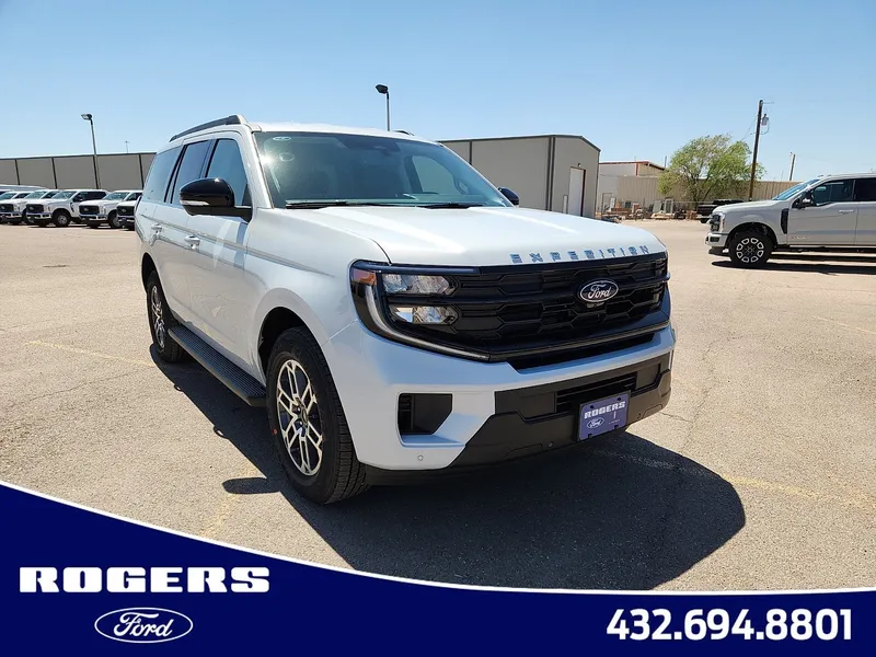 2026 Ford Expedition Active in Space Silver Metallic — front three-quarter view