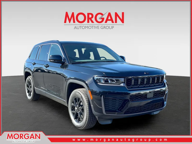 2026 Jeep Grand Cherokee Laredo in Black — front three-quarter view