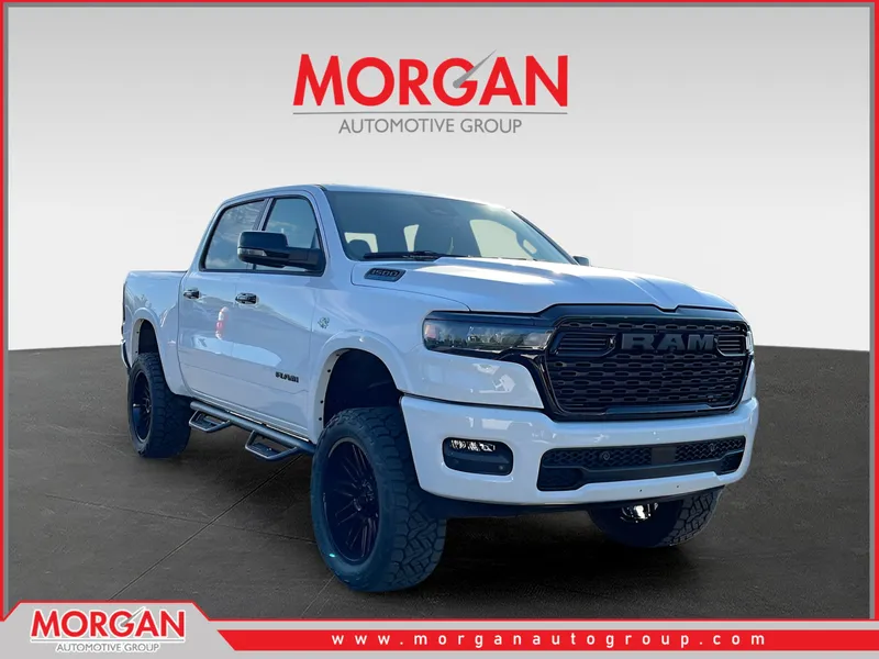 2026 Ram 1500 Big Horn/Lone Star in White — front three-quarter view