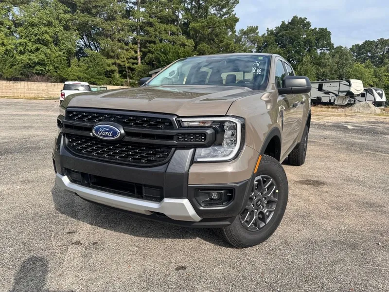 2026 Ford Ranger XLT in Gray — front three-quarter view