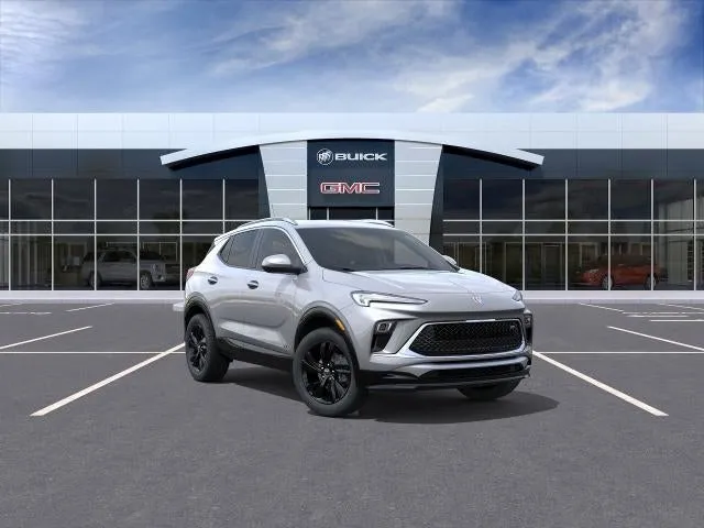 2026 Buick Encore GX Sport Touring in Moonstone Gray Metallic — front three-quarter view