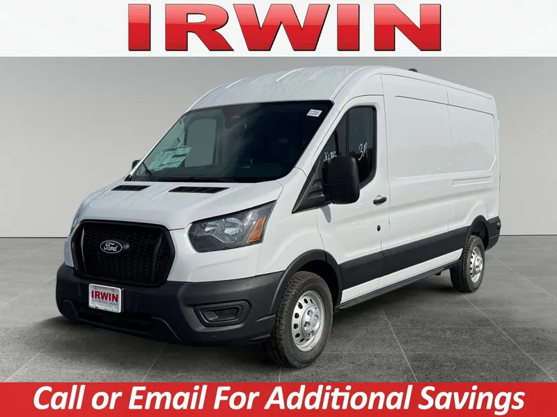 2026 Ford Transit Cargo Van Cargo Van in White — front three-quarter view