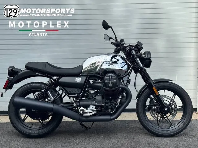 2025 Moto Guzzi V7 Stone — front three-quarter view