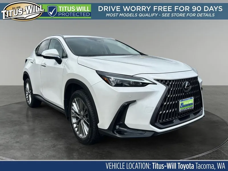 2025 Lexus NX 350 Premium in Eminent White Pearl — front three-quarter view