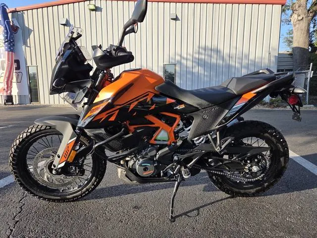 2024 KTM 390 Adventure — front three-quarter view