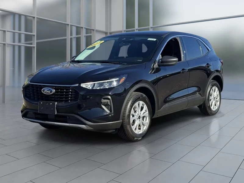 2024 Ford Escape Active in Black Metallic — front three-quarter view