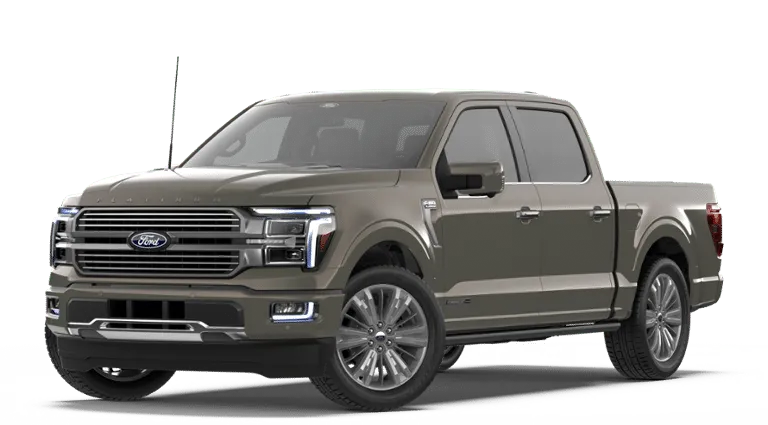 2026 Ford F-150 Platinum 4WD SUPERCREW in Gray — front three-quarter view