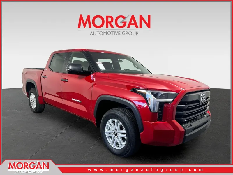 2026 Toyota Tundra 2WD SR5 in Supersonic Red — front three-quarter view
