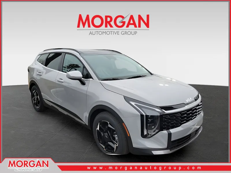 2026 Kia Sportage EX in Gray — front three-quarter view