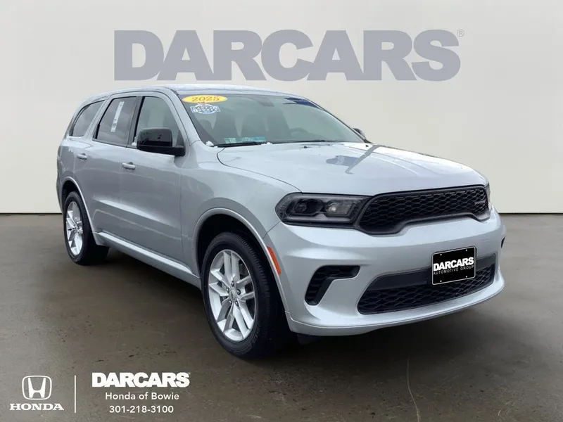 2025 Dodge Durango GT in Triple Nickel — front three-quarter view
