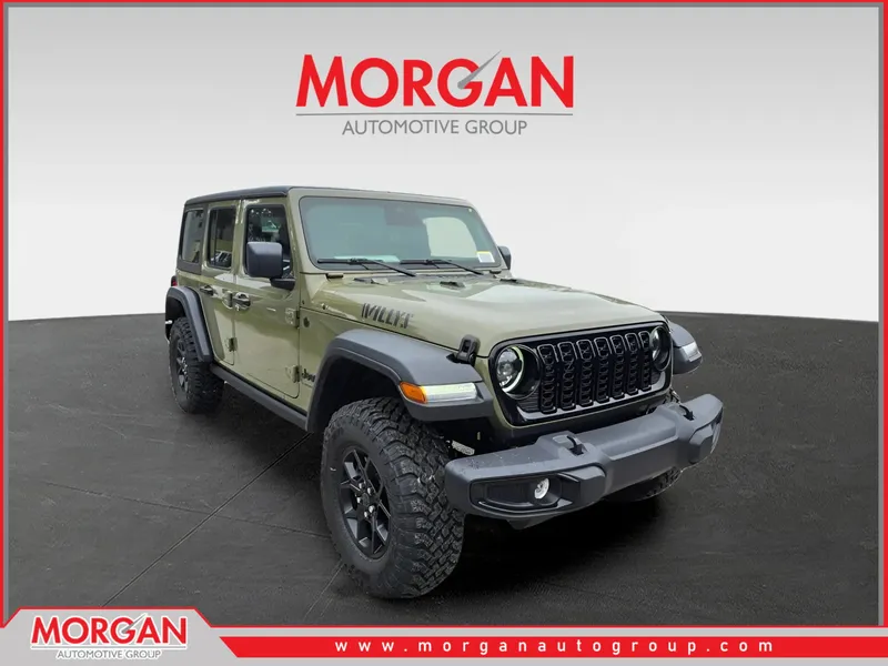 2025 Jeep Wrangler Willys in 41 — front three-quarter view