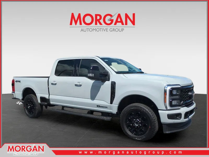 2026 Ford F-250SD Lariat in White — front three-quarter view