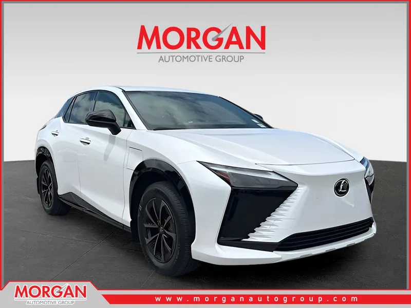 2026 Lexus RZ 350e in White — front three-quarter view