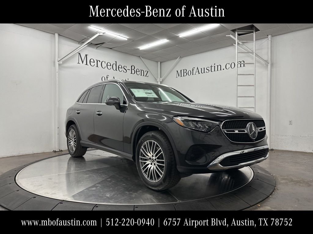 2026 Mercedes-Benz GLC 300 in Graphite Grey Metallic — front three-quarter view