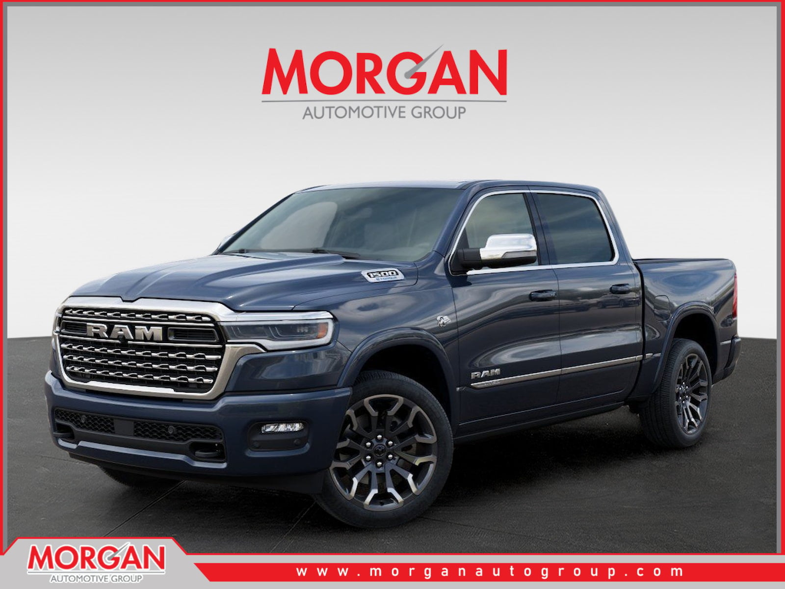 2026 Ram 1500 Limited in Blue — front three-quarter view