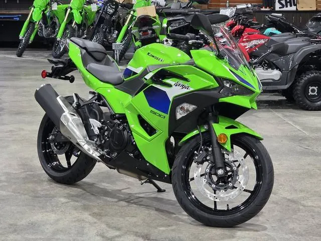 2026 Kawasaki Ninja® 500 — front three-quarter view