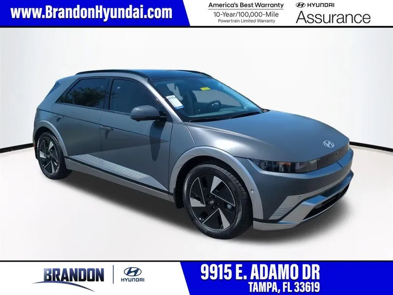 2026 Hyundai IONIQ 5 Limited in Gray — front three-quarter view