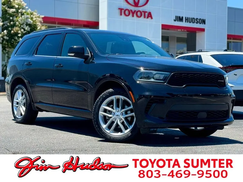 2024 Dodge Durango GT Plus in Db Black Clearcoat — front three-quarter view