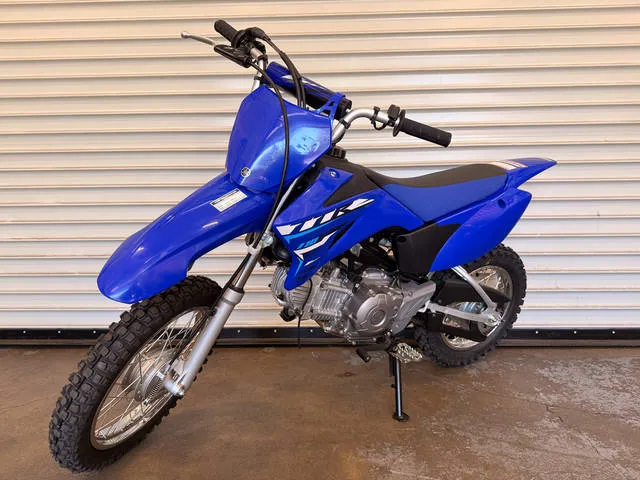 2026 Yamaha TT-R110E — front three-quarter view