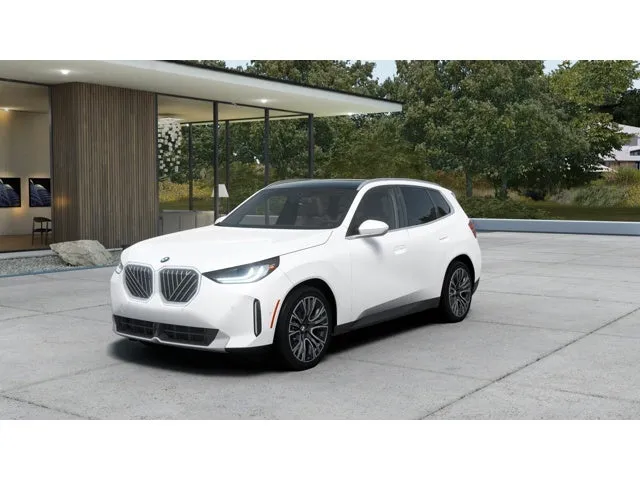2026 BMW X3 30 xDrive in Mineral White Metallic — front three-quarter view