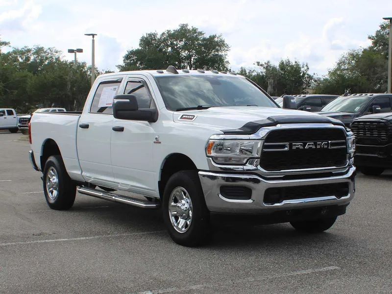 2024 RAM 3500 Tradesman in Bright White Clearcoat — front three-quarter view