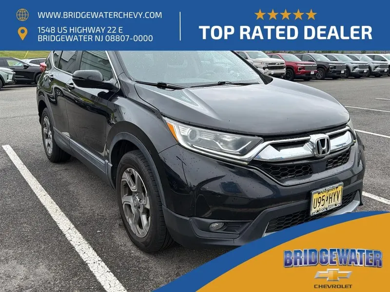2017 Honda CR-V EX-L in Black — front three-quarter view