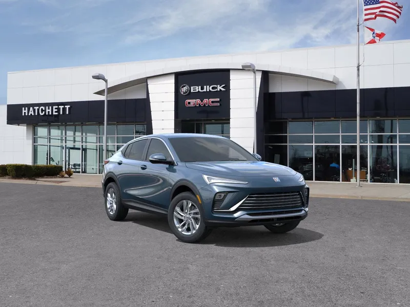 2026 Buick Envista Preferred in Ocean Blue Metallic — front three-quarter view