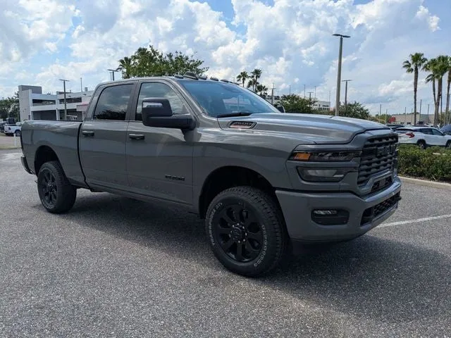 2026 RAM 2500 Big Horn in Ceramic Gray Clear-Coat Exterior Paint — front three-quarter view