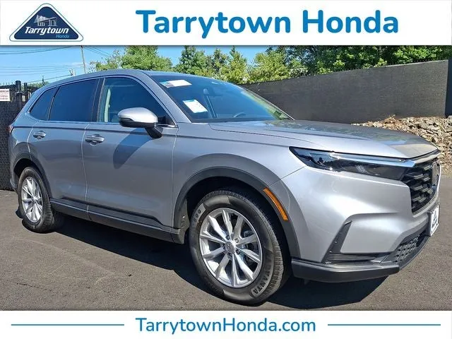 2024 Honda CR-V EX in Meteorite Gray Metallic — front three-quarter view