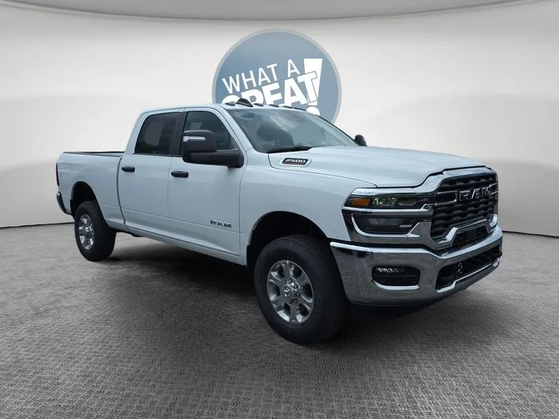 2026 RAM 2500 Big Horn in Bright White Clearcoat — front three-quarter view