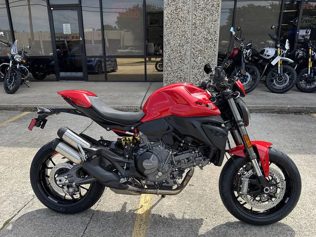 2026 Ducati Monster Plus Ducati Red — front three-quarter view