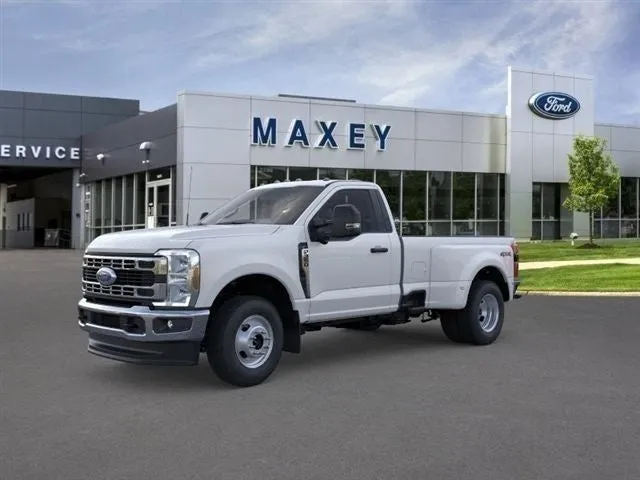 2026 Ford Super Duty F-350® XLT in Oxford White — front three-quarter view