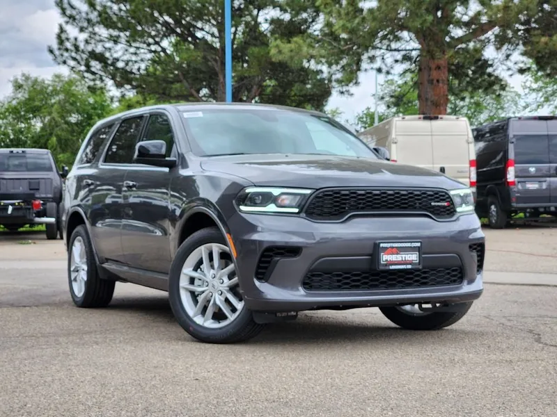 2026 Dodge Durango DURANGO GT AWD in Vapor Gray Exterior Paint — front three-quarter view