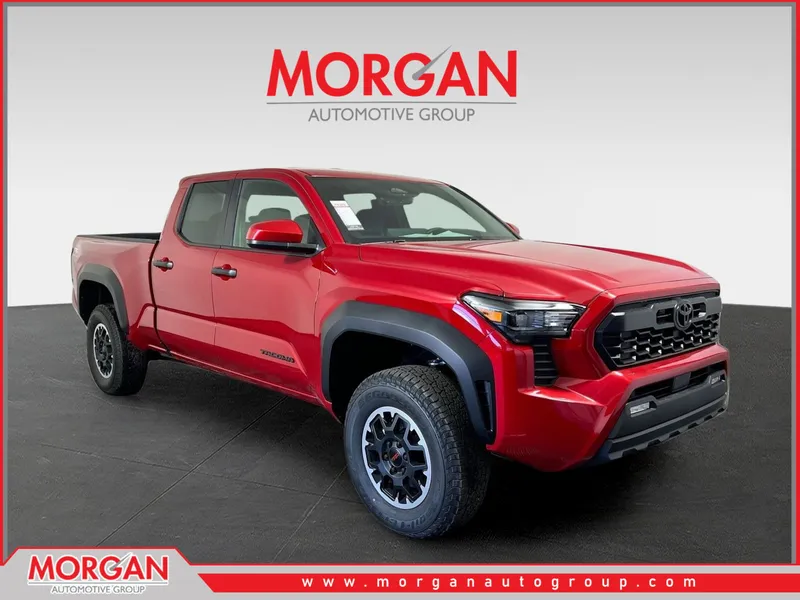 2026 Toyota Tacoma 4WD TRD Off Road in Supersonic Red — front three-quarter view