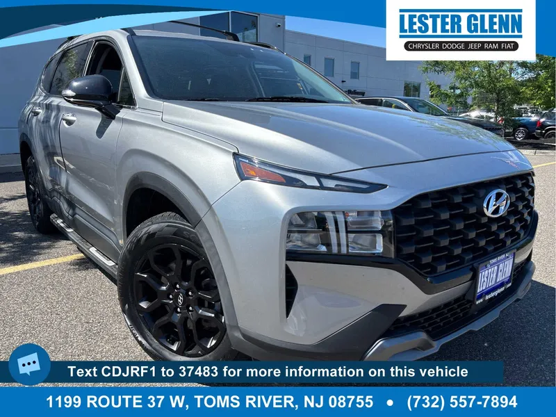 2023 Hyundai Santa Fe XRT in Shimmering Silver — front three-quarter view