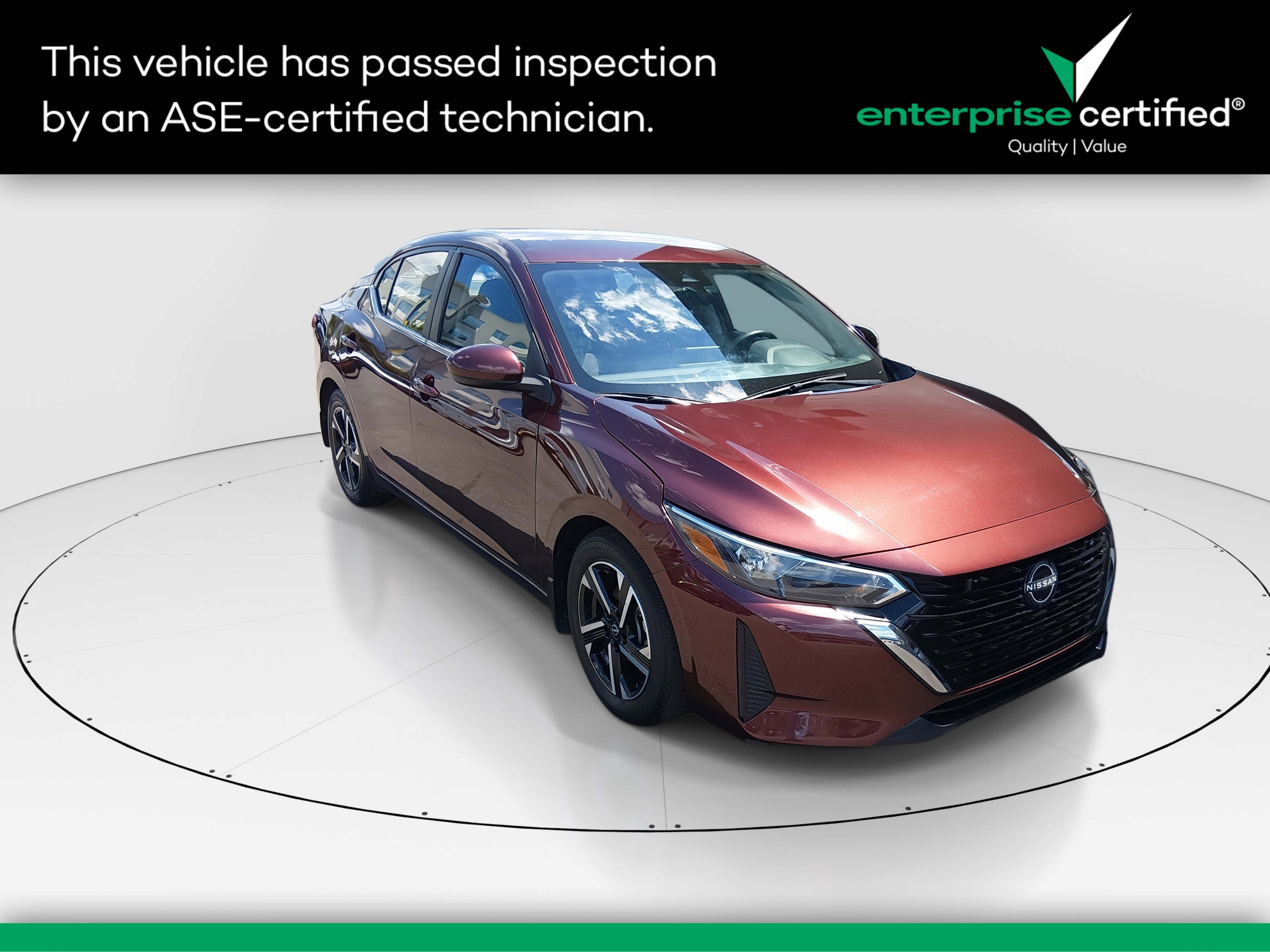2024 Nissan Sentra SV CVT — front three-quarter view