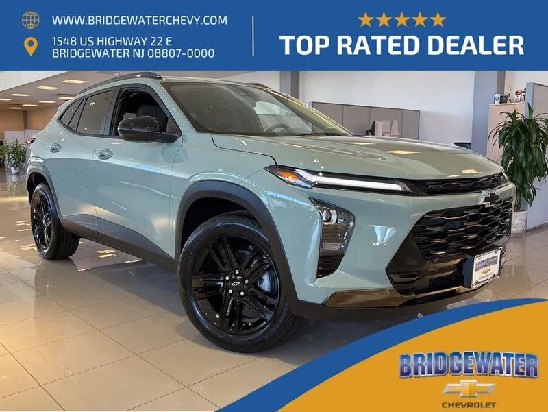 2026 Chevrolet Trax ACTIV in Cacti Green — front three-quarter view