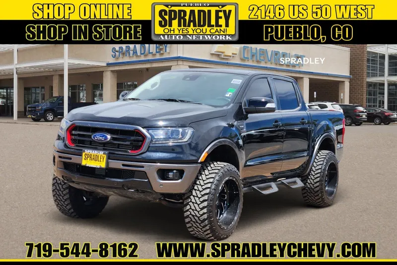 2023 Ford Ranger XL in Black — front three-quarter view